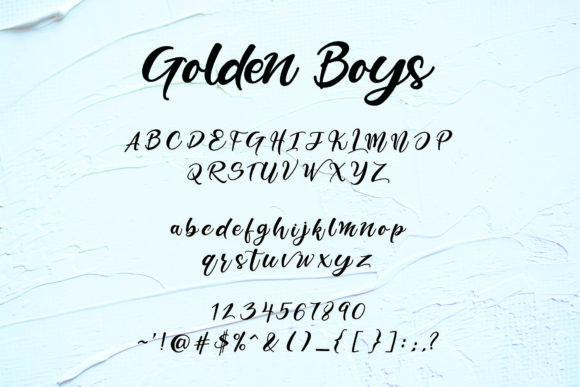 Golden Boys Font Poster 5