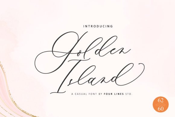 Golden Island Font Poster 1