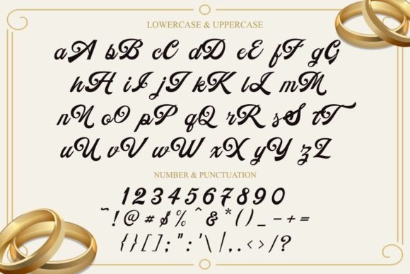 Golden Jewelry Font Poster 11