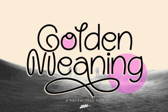 Golden Meaning Font Poster 1