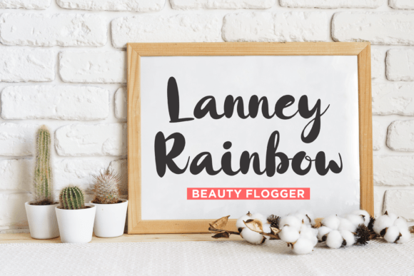 Golden Rainbow Font Poster 3