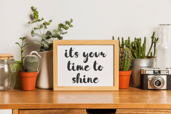 Golden Rainbow Font Poster 5