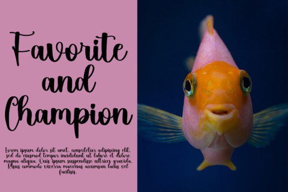 Goldfish Font Poster 3