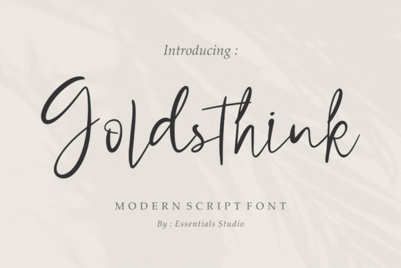 Goldsthink Font