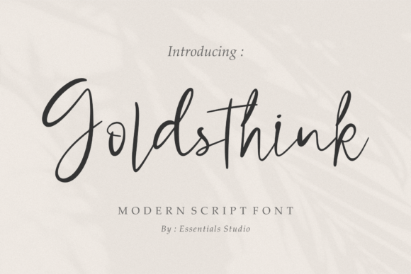 Goldsthink Font Poster 1