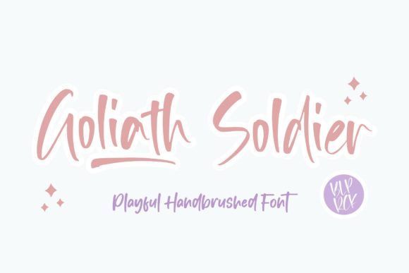 Goliath Soldier Font Poster 1