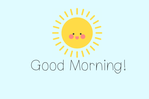 Good Morning Font Poster 1