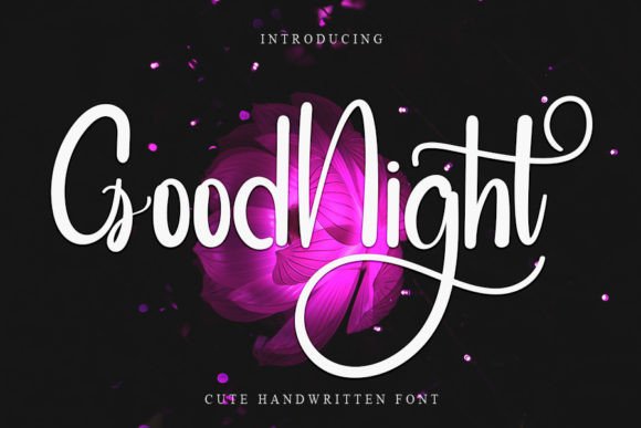 Good Night Font Poster 1