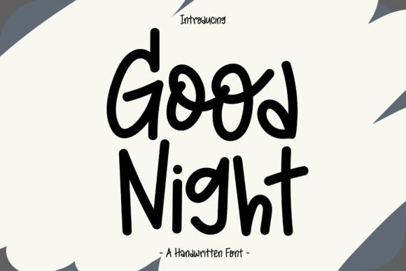 Good Night Font Poster 1