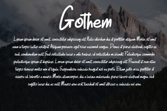 Gothem Font Poster 4