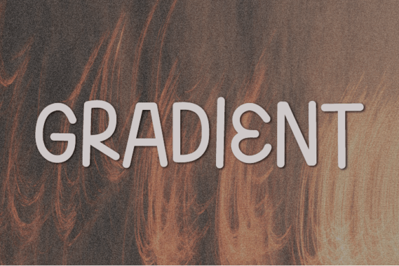 Gradient Font Poster 1