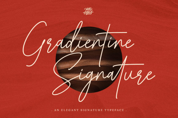 Gradientine Signature Font Poster 1