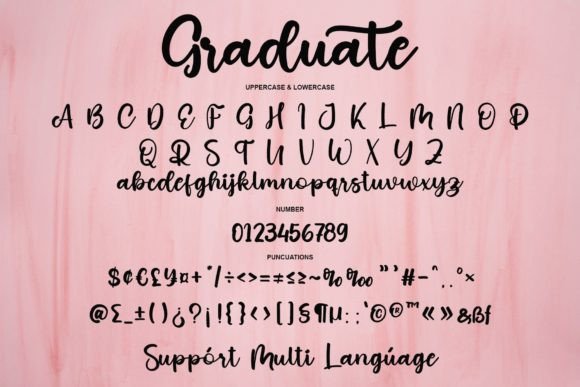 Graduate Font Poster 5