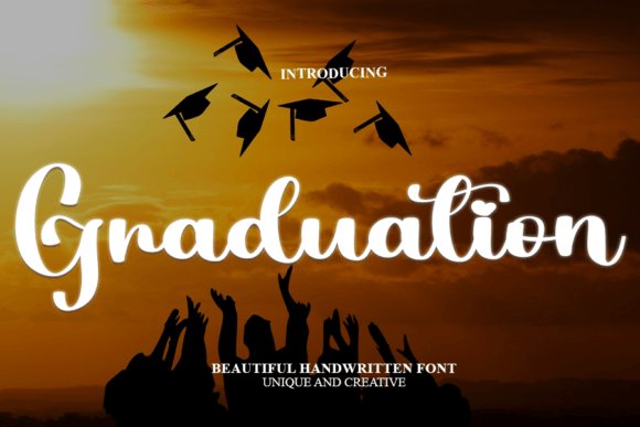 Graduation Font Poster 1