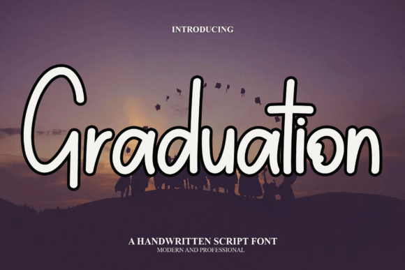 Graduation Font Poster 1