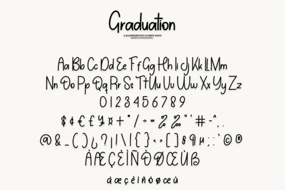 Graduation Font Poster 3