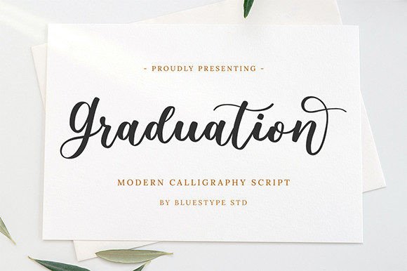 Graduation Font Poster 1