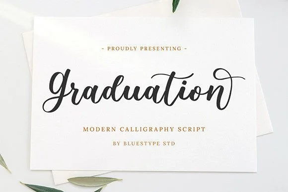 Graduation Font Graduation Font Poster 1