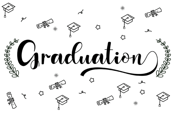 Graduation Font Poster 1