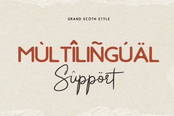 Grand Scoth Font Poster 6