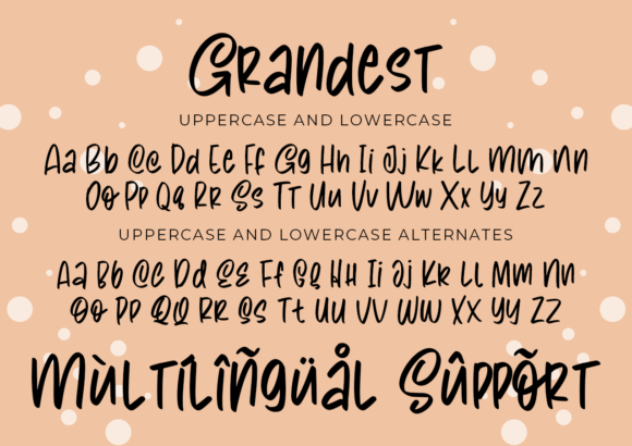 Grandest Font Poster 7