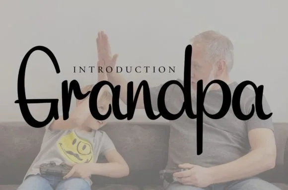 Grandpa Font Poster 1
