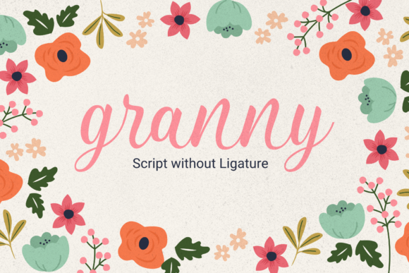 Granny Font Poster 1