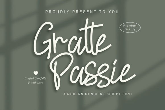 Gratte Passie Font Poster 1