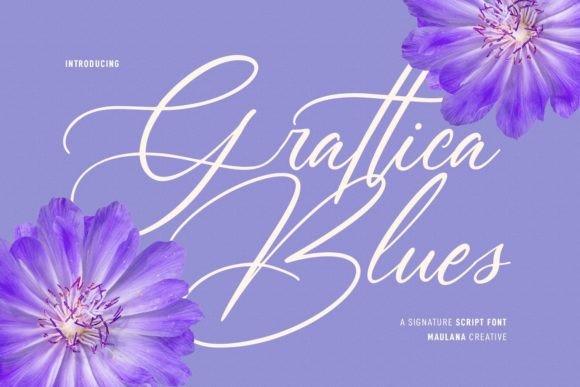 Grattica Blues Font Poster 1