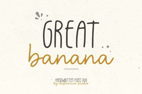 Great Banana Font Poster 1