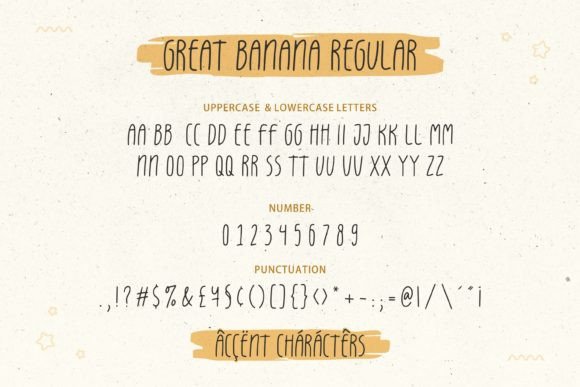 Great Banana Font Poster 7