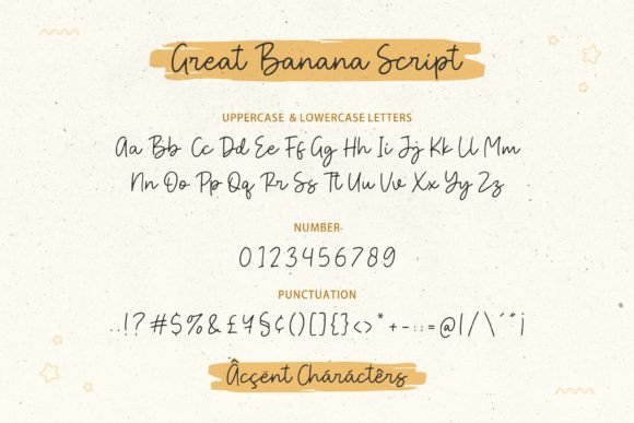 Great Banana Font Poster 8