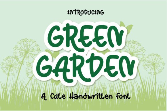 Green Garden Font Poster 1