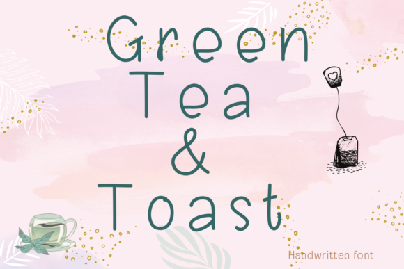 Green Tea and Toast Font Poster 1