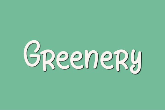 Greenery Font Poster 1