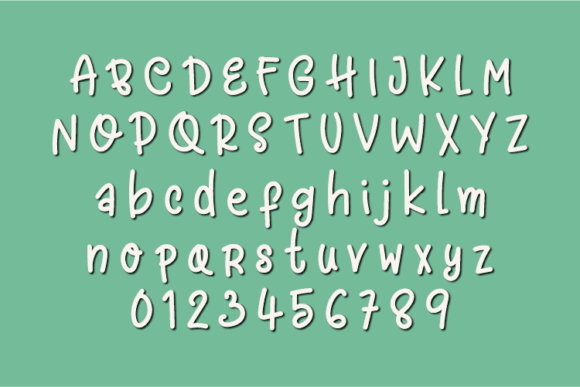 Greenery Font Poster 2