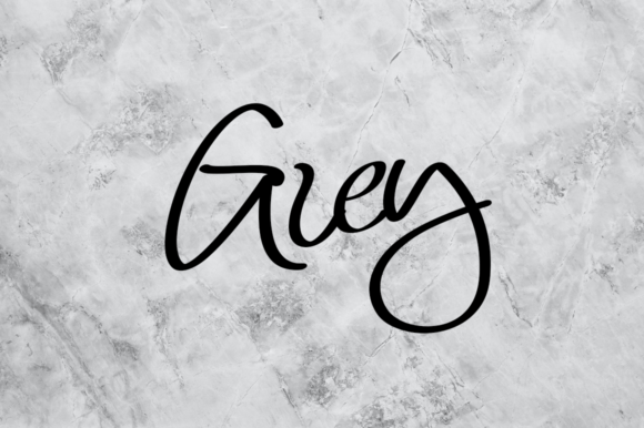 Grey Font Poster 1