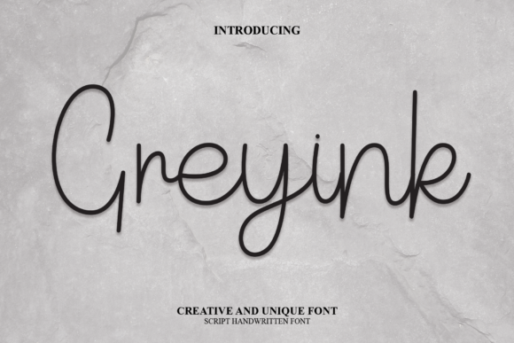 Greyink Font Poster 1