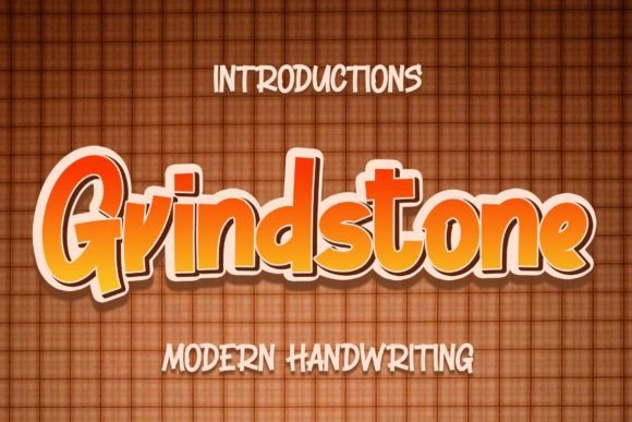 Grindstone Font Poster 1