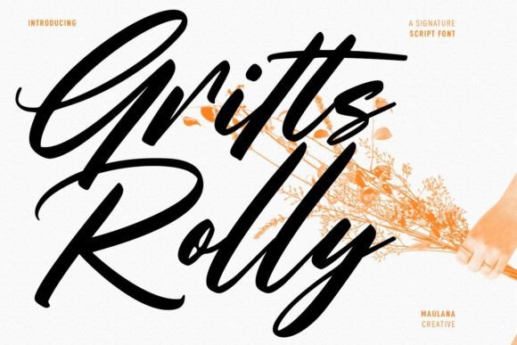 Gritts Rolly Font Poster 1