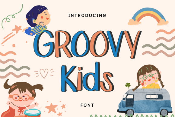Groovy Kids Font Poster 1