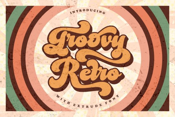 Groovy Retro Font Poster 1