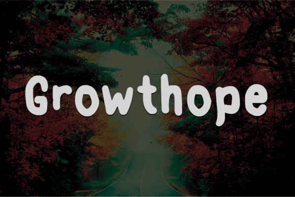 Growthope Font Growthope Font Poster 1