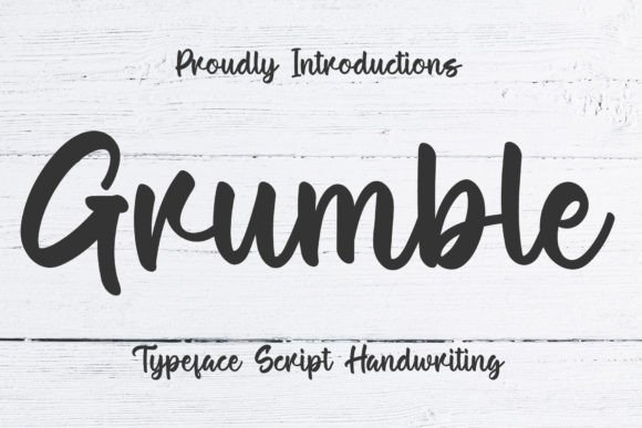 Grumble Font Poster 1