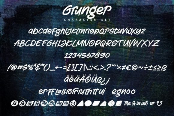 Grunger Font Poster 5