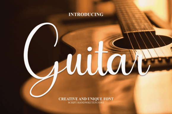 Guitar Font Poster 1