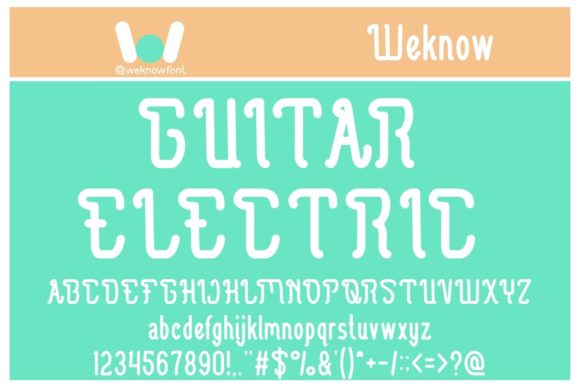 Guitar Electric Font