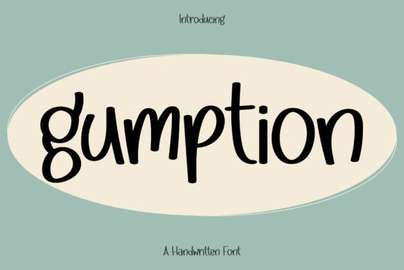 Gumption Font Poster 1