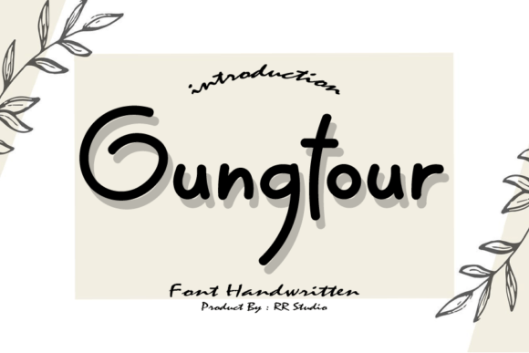 Gungtour Font Poster 1