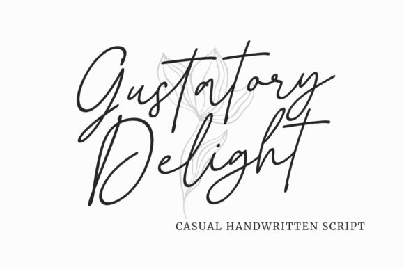 Gustatory Delight Font Poster 1